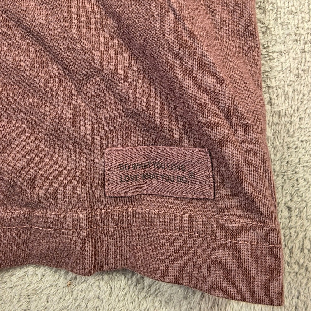 Life Is Good Long Sleeve Shirt Mens Large Brown Outdoor Campfire Graphic Skater - Picture 7 of 9